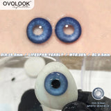 Popxstar 1 Pair/2pcs Lenses Blue Series Beauty Contact Lenses for Eyes Comestics Natural Pupil Eye Color Lens Myopia Brown Lenses