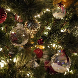 Popxstar 6Pcs Clear Plastic Christmas Ball Fillable Ornament Xmas Tree Hanging Bauble Pendant 2024 Christmas Home Decoration Navidad Gift