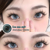 Popxstar  2Pcs New Colored Contact Lenses with Myopia Degree Grade 0.00- 8.00 Grey Purple Lentillas Eye Beauty Pupilentes Soft Lens