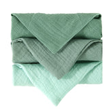 Popxstar Soft Absorbent Gauze Cotton Baby Square Towels Infant Wash Hand Face Towels Crepe Muslin Saliva Wipe Face Cloths for Babies