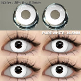 Popxstar 2pcs Cosplay Colored Contact Lenses Anime Contact Lenses Blue Eye Lenses Yearly Crazy Halloween Makeup Colorful Lens