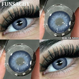1 Pair Yearly New Korean Natural Lenses Color Contact Lenses Eyes Black Beautiful Pupil Brown Eye Contacts Cosmetic Len