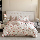 3pcs Egyptian Cotton Bedding Set Includes 1 Duvet Cover and 2 Pillowcases New Printed Skin-friendly Breathable Soft Comfortable