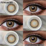 1 Pair Natural Eyes Color Contact Lenses for Eyes Brown Gray Beauty Pupils Blue Contacts Lens Yearly Cosmetic Lens