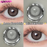 Popxstar  1 Pair Yearly Beauty Fashion Lenses Colored Contact Lenses for Eyes Blue Eyes Lenses Natural  Gray Lens Brown Lens