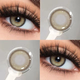 Popxstar  2PCS New Green Color Contact Lenses with Prescription Natural Blue Contact Lens Yearly Cosmetics Gray Pupils Iris Lens