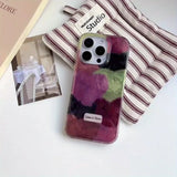 Popxstar  High Quality Exquisite Multiple Colors Velour Heart Pattern Case for iPhone 17 13 14 15 16 Pro Max 11 12 7 8 Plus 16e XS X Cover