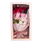 Popxstar  Creative Soap Rose Bouquet Flower Valentine's Day Christmas Birthday Gift Bridal Wedding Bouquet Home Party Decor With giftbox