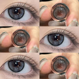 1 Pair Color Contact Lenses For Eyes with Prescription Natural Gray Myopia Beautiful Pupil Soft Natural Accessories