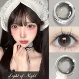 Popxstar  1 Pair Contact Lenses for Eyes With Degree Blue Lenses Beautiful Pupils Graduated Fashion Make up  Lens New Natural Style