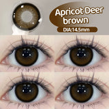 Popxstar  2PCS Myopia Beauty Colored  Contact Lenses Purple Halloween Makeup Lens Fashion Pupils Big Eye Lenses Natural Blue Lense