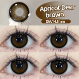 Popxstar 2PCS Myopia Beauty Colored  Contact Lenses Purple Halloween Makeup Lens Fashion Pupils Big Eye Lenses Natural Blue Lense