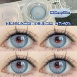 2pcs Yearly Color Contact Lenses for Eyes Myopia Blue Eye Contact Lenses Students Cosmetics Dioptric Beauty Pupil Fast Shipping