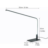 Popxstar  USB powered LED reading desk lamp with eye protection design, adjustable brightness and color change, suitable for home office a