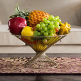 Metal iron storage basket vegetable fruit snack storage tray kitchen living room home hotel restaurant cafe