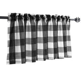 Popxstar Checkered curtains, kitchen curtains    132x38cm   1pcs     68x60cm    68x91cm   2pcs