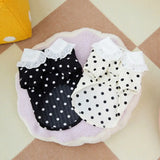 Pet Supplies Cute Dog Polka Dot Vest Soft Fashion Dog Clothes Breathable Thin Design Pet Summer Skirt For Puppy Kittens