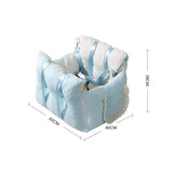 Cat Car Seat Ice Silk House Car Bed Transport Pet Car Seat Cover Auto Safety Seat for Cats Small Dogs Carrier Bag