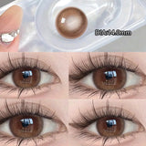 Popxstar 1 Pair Natural Color Contact Lenses for Eyes with Myopia Diopter High Quality Eyes Color Lens Makeup Yearly Fast Shipping