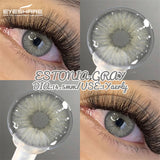 Lenses Colored Contact Lenses with Degree Natural Gray Brown Prescription Lens Yearly Fashion Blue Eye Contact