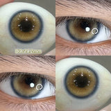 Popxstar  -Glaze Series Contact Lenses for Eyes Color Beauty Pupils Natural Eye Lenses for Myopia 2pcs Brown Green Blue Makeup Lens