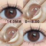 1 Pair Korean Color Contact Lenses For Eyes Natural Myopia Prescription Beauty Pupil Student Cosmetics Free Shipping