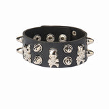 Popxstar Punk Cool Bracelet For Women Trend PU Leather Gothic Bracelet Hip Hop  Female Jewelry Sweet Accessories