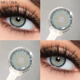 1Pair New Natural Colored Contacts Green Lenses Beauty Pupils for Eyes Brown Contact Lenses Cosmetics Fast Shipping