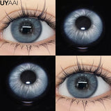 Natural Colored Eyes Lenses 1 Pair Lens Beauty Brown Colored Lenses Gray Contact Lenses Makeup Pupils Big Eyes Natual Look