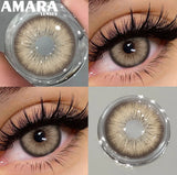Popxstar  1 Pair Black Color Contact Lenses for Eyes 14.5mm Fashion Contact Lenses Brown Natural Contact Lenses Gray Soft Lens