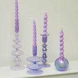 Popxstar 2pc Spiral Candles Scented Candle Decorative Candles Taper Candles Home Decor Wedding Decoration Centerpieces Candlestick Gift