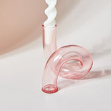 Popxstar Glass Vases Clear Flower Vase Candle Holders Wedding Centerpieces Home Decoration Table Centerpieces Candlestick Holder