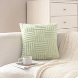 Popxstar  Solid color Shu cotton lint sofa throw pillow Modern simple living room sofa pillow Model room decorative bedside cushion