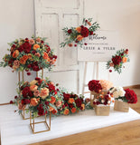 Popxstar Artificial Flowers For Wedding Decoration Party Stage Display Cornor Flowers Backdrop Home Festival Decor Floral Ball