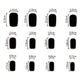 Popxstar  Red/Black Fake Nails 24Pcs Halloween Nails Press On Short Square French False Nails Patches Alloy Spider Designs for Party