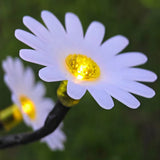 New Solar Flower Lawn Light Daisy LED Solar Ground Plug Simulation Outdoor Flower Bed Garden Villa Courtyard Decoration Light