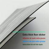Popxstar Thickened 3D Self-adhesive Wood Grain Floor Wallpaper Living Room Bedroom Decoration Floor Stickers Home Decor Floor Wallpaper
