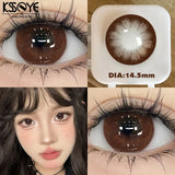 2PCS Brown Natural Colored Eyes Lenses Beauty Pupils Korean Lenses with Myopia Graduation Yearly Cosmetics Fast Shipping