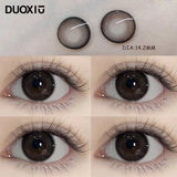 Popxstar  1Pair Color Contact Lens Pupils Nature High Quality Myopic Blue Black Eyes - 0.00 to- 8.00 Diopter Lenses Fast Shipping