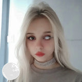 Popxstar 2pcs Halloween Colorful Contact Lenses Anime Cosplay Eye Lenses Multicolored Lenses Lenses White Black Red Lenses