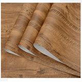 Popxstar Wood Grain Peel and Stick Wallpaper Self Adhesive Removable Contact Paper Plank for Countertop Cabinets Vinyl Film Roll