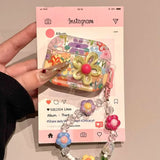 Popxstar Luxury Summer Flower Earphone Case For AirPods 4 1 2 3 Pro 2021 Wireless Bluetooth Headset TPU Flower Protective Cover
