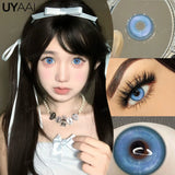 Popxstar NEW Cosplay Colored Contact Lenses for Eyes Anime Purple Lenses Cosmetic Blue Eye Contacts Brown Natural Fashion Lenses