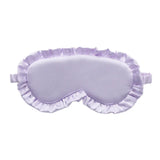 Popxstar Silk Ruffle Sleep Eye Mask Soft Sleeping Eye Covers Multicolor Night Dream Blackout Eye Patches for Woman Man to Sleep Better