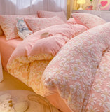 Popxstar  new 3D winter engraved thickened milk fleece double-sided fleece quilt cover coral fleece dormitory single quilt cover