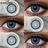 Popxstar  1Pair Fashion Colored Contact Lenses for Eyes Big Blue Eye Lens Natural Yearly Cosmetics Beauty Women Men Pupils