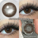 Popxstar  2pcs Blue Green Contact Lenses Yearly New Colored Lens Brown Natural Cosmetic Gray Big Eyes Korean Student Beauty Pupil