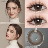 Popxstar  2pcs Colored Contact Lenses for Eye Natural Pupils Green Blue Contact Lenses Beauty Cosmetics High Quality Lens Yearly