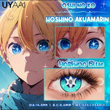 Popxstar Cosplay Anime Color Contact Lenses for Oshi No Ko Ai Ai Hoshino Rubi Ruby Akuamarin Kana Purple Lenses Red Lenses Pink Len