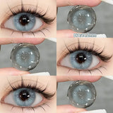 Popxstar  2PCS Gilding Prescription Contact Lenses Cosmetics Eye Color Lenses Fashion Pupils Myopia Colored Contact Lenses Violet